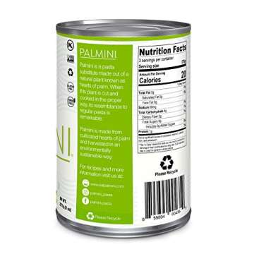 Palmini Linguine Pasta | Low-Carb, Low-Calorie Hearts of Palm Pasta | Keto, Gluten Free, Vegan, Non-GMO | As seen on Shark Tank |(14 Ounce - Pack of 3)