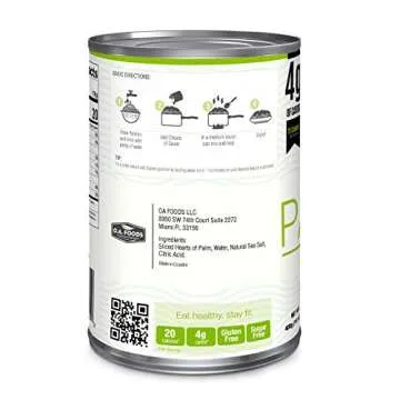 Palmini Linguine Pasta | Low-Carb, Low-Calorie Hearts of Palm Pasta | Keto, Gluten Free, Vegan, Non-GMO | As seen on Shark Tank |(14 Ounce - Pack of 3)