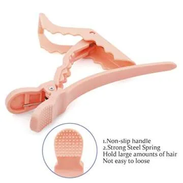 Durable GLAMFIELDS 12 pcs Alligator Hair Clips for Styling