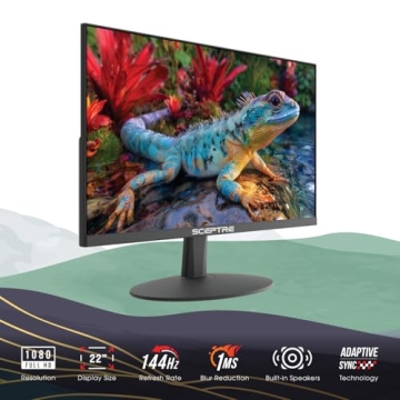 Unleash Your Gaming Experience with Sceptre 22-Inch Monitor Up to 144Hz