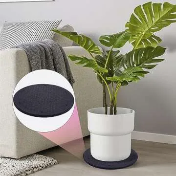 12 Inch Lazy Susan Turntable Organizer, Eichzer Premium Heavy Duty Rotating Swivel Stand with Steel Ball Bearings for Model/Rotating Plants/Crafts Stand/TV/Monitor/Laptop (360˚ Rotation)