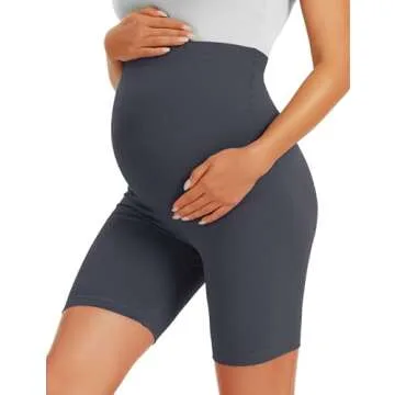 BONVIGOR Maternity Comfort Biker Shorts for Active Moms