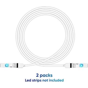 Sunity 2M RGB Extension Cable LED Strip Connector Kit