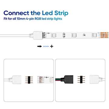 Sunity 2M RGB Extension Cable LED Strip Connector Kit