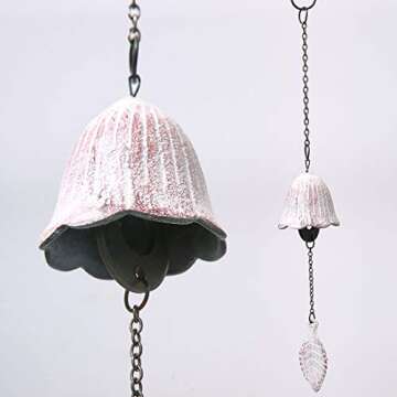 Oavand Japanese Traditional Lucky Small Wind Chimes - Cast Iron Wind Bell