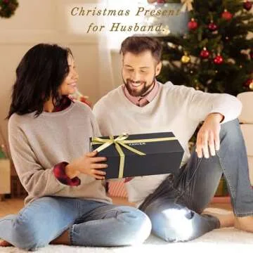 KAMIER Elegant Watch Box for Men - 360° Display Case