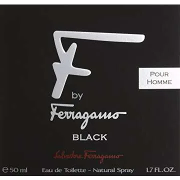 Salvatore Ferragamo F Black Eau De Toilette Spray - 1.7 Fl Oz for Men