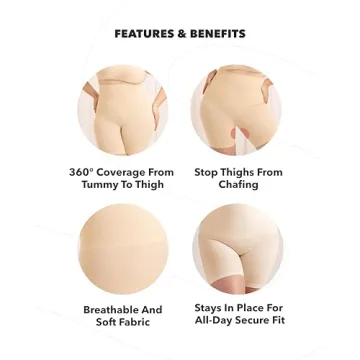 Comfortable High Waisted Body Shaper Shorts for Women