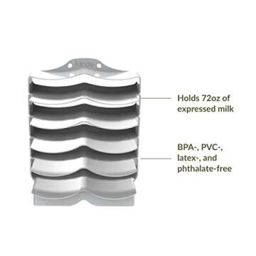 Kiinde Keeper Breast Milk Bags and Baby Food Pouches Organizer, Freezer Storage