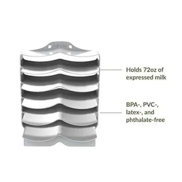 Kiinde Keeper Breast Milk Bags and Baby Food Pouches Organizer, Freezer Storage