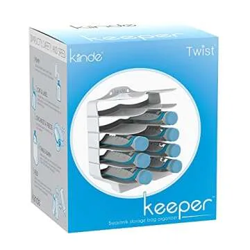 Kiinde Keeper Breast Milk Bags and Baby Food Pouches Organizer, Freezer Storage