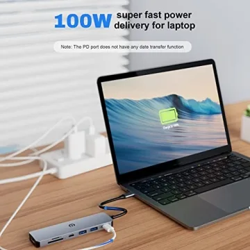 TOTU USB C Hub 7 in 1 Fast Charging 4K HDMI