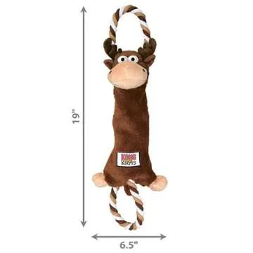 KONG Tugger Knots Moose - Fun Tug of War Toy for Dogs