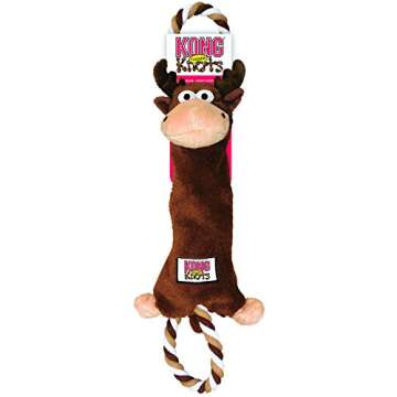 KONG Tugger Knots Moose - Fun Tug of War Toy for Dogs