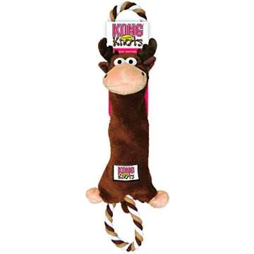 KONG Tugger Knots Moose - Fun Tug of War Toy for Dogs