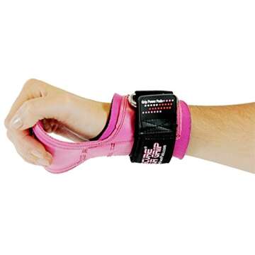 Cobra Grips FIT Weight Lifting Gloves, Heavy Duty Straps, Alternative to Power Lifting Hooks, Power Lifting, For Deadlifts With Built in Adjustable Neoprene Padded Wrist Wrap Support.