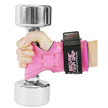 Cobra Grips FIT Weight Lifting Gloves, Heavy Duty Straps, Alternative to Power Lifting Hooks, Power Lifting, For Deadlifts With Built in Adjustable Neoprene Padded Wrist Wrap Support.