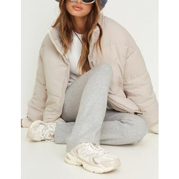 Warm UANEO Women's Oversized Puffer Jacket for Winter