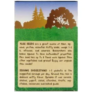Carrington Farms Organic Ground Milled Flax Seed, 12 Count Easy Serve Packet
