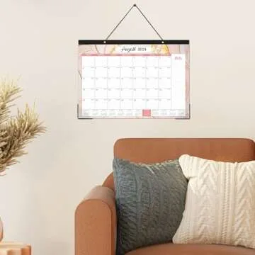 2024 Desk Calendar - 12 Months Large Desk Calendar 2024, 17"x 12", Jul. 2023 - Dec. 2024, Desk Calendar with Corner Protectors, Ruled Blocks & Notes, Easy Planning