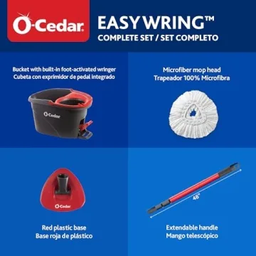 O-Cedar EasyWring Microfiber Mop & Bucket System