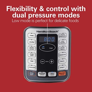 Hamilton Beach 12-in-1 Electric Pressure Cooker with Egg Function