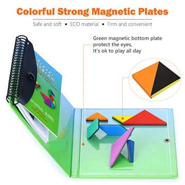 Wallxin Travel Tangram Puzzle for Kids Educational Game