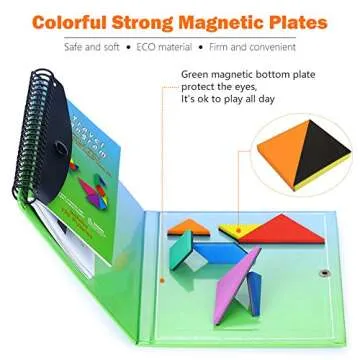 Wallxin Travel Tangram Puzzle for Kids Educational Game