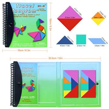 Wallxin Travel Tangram Puzzle for Kids Educational Game