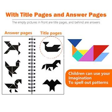 Wallxin Travel Tangram Puzzle for Kids Educational Game