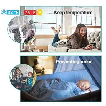 Suptikes 2 Pack Door Draft Stopper，Door Sweep for Exterior & Interior Doors,Door Bottom Seal Dust and Noise Insulation Weather Stripping Draft Guard Insulator, 1.8" W x 37" L,White