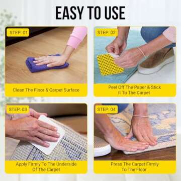 Secure Your Rugs with Bell+Howell Non-Slip Rug Tape