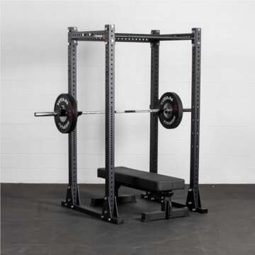 Titan Fitness X-3 Series Flat Foot Power Rack 82-in. H 30-in. D