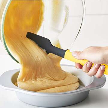 Joseph Joseph DoorStore Elevate Silicone Kitchen Utensil Set with Hanging Rack 3M Adhesive Wall and Cabinet Door Mount, 4-piece, Opal