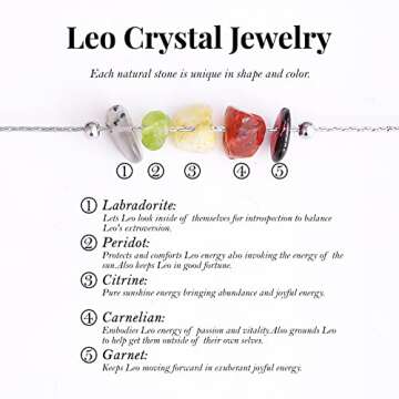 MJartoria Leo Zodiac Necklace & Bracelet Set for Women
