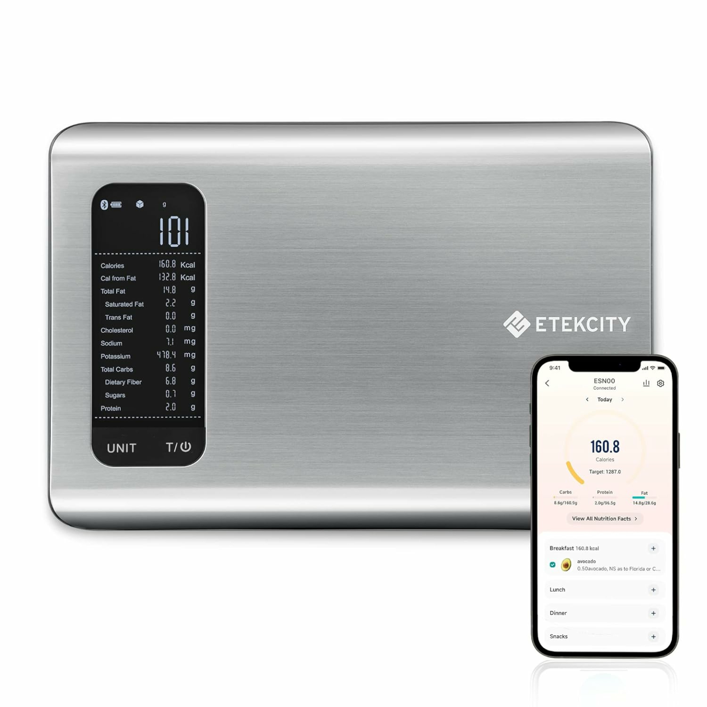 Etekcity Digital Kitchen Scale with App for Healthy Cooking