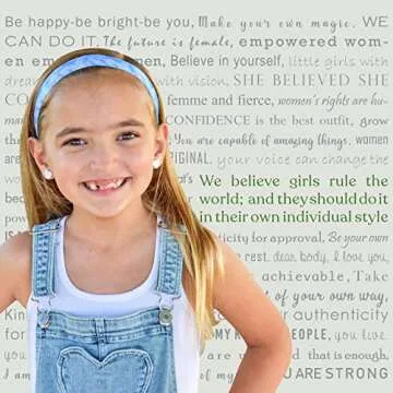 Frog Sac Tie Dye Adjustable Headbands for Girls | 6 Pack