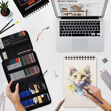 Nctoberows 76-Pack Drawing Set for Artists of All Levels
