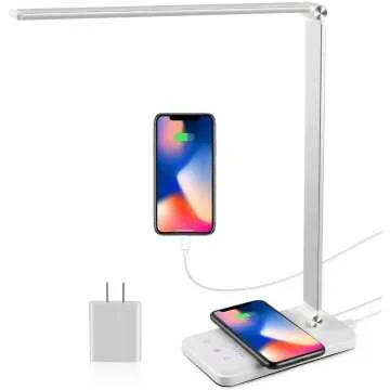 EASTAR LED Desk Lamp with USB & Wireless Charger