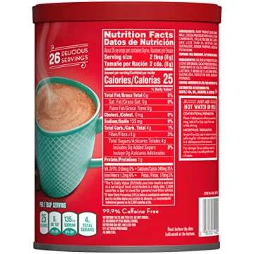 NESTLE Fat Free Rich Milk Chocolate Hot Cocoa Mix, 7.33 oz. Canister | Pack of 4 | Hot Chocolate Made with Real Cocoa