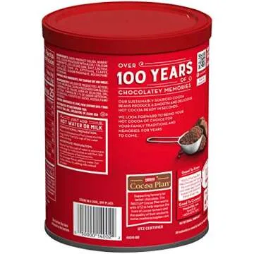 NESTLE Fat Free Rich Milk Chocolate Hot Cocoa Mix, 7.33 oz. Canister | Pack of 4 | Hot Chocolate Made with Real Cocoa