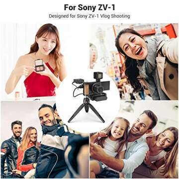 SmallRig L-Shape Bracket Wooden Grip for Sony ZV1 Camera