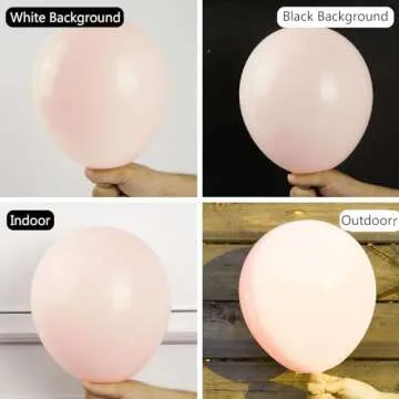 PartyWoo Pale Pink Balloons, 127 pcs Pink Balloons Different Sizes Pack of 36 Inch 18 Inch 12 Inch 10 Inch 5 Inch Pink Balloons for Balloon Garland or Balloon Arch as Party Decorations, Pink-Q01