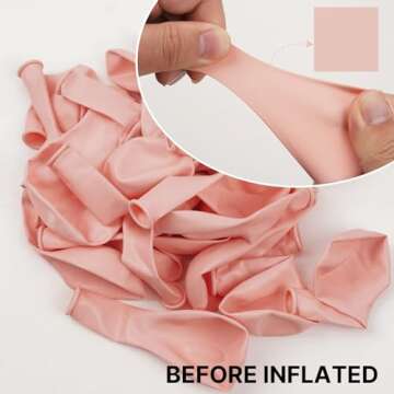 PartyWoo Pale Pink Balloons, 127 pcs Pink Balloons Different Sizes Pack of 36 Inch 18 Inch 12 Inch 10 Inch 5 Inch Pink Balloons for Balloon Garland or Balloon Arch as Party Decorations, Pink-Q01