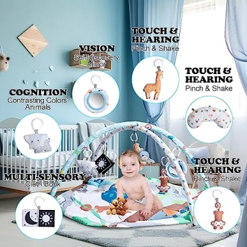 WDSMNAERW Baby Gym Play Mat Perfect for Infants and Toddlers