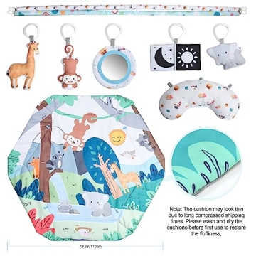 WDSMNAERW Baby Gym Play Mat Perfect for Infants and Toddlers