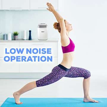 Igloo Automatic Self-Cleaning 26-Pound Ice Maker, Countertop Size, Large or Small Cubes, LED Control Panel, Scoop Included, White