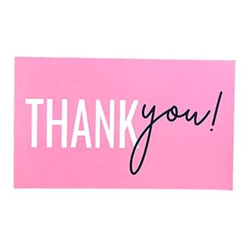 RXBC2011 Thank You for your support Cards Handwritten Lettering Design Thank you small business Card...