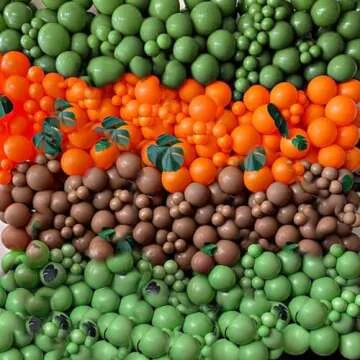 164 PCS Dinosaur Balloons Garland Green Orange Brown Balloons Arch Kit for Kids Dinosaur Themed Party Decorations Jungle Safari Birthday Party Supplies