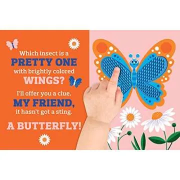 Backyard Bugs Touch and Feel Board Book for Toddlers